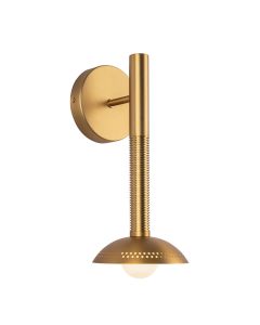 1 lt LED Wall Light - Brushed Gold
