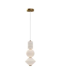 LED Pendant - Aged Gold