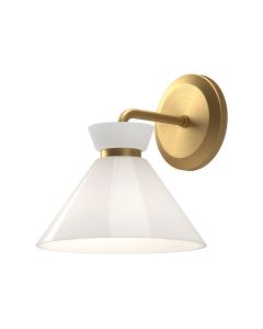 1 lt Wall Light - Brushed Gold