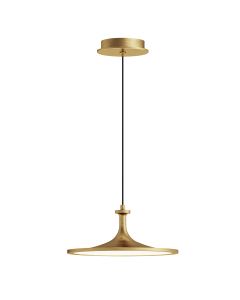 LED Medium Pendant - Brushed Gold