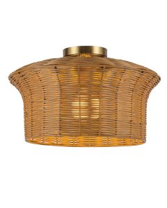 1 lt Flush - Brushed Gold / Rattan