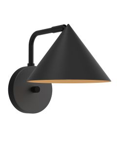 1 lt Wall Light - Matte Black