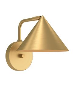 1 lt Wall Light - Brushed Gold
