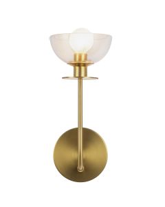 1 lt Wall Light - Brushed Gold