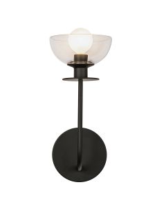 1 lt Wall Light - Matte Black