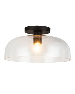 1 lt Semi Flush - Matte Black