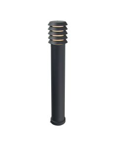 1 Light Large Bollard - Black