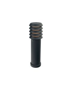1 Light Medium Bollard - Black