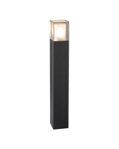 1 Light Large Bollard - Black