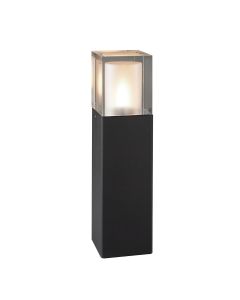 1 Light Medium Bollard - Black