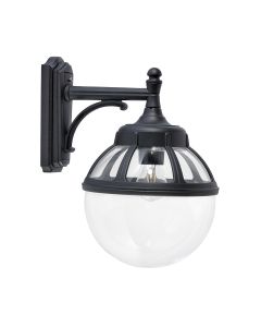 1 Light Down Wall Light - Black