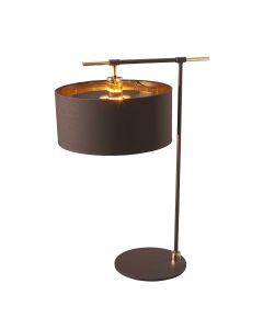 1 Light Table Lamp - Brown / Polished Brass