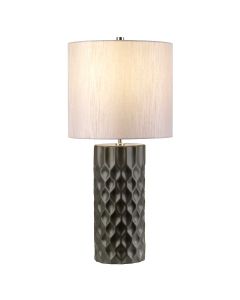 1 Light Table Lamp - Graphite / Silver Shade