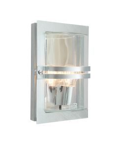 1 Light Wall Lantern - Galvanised