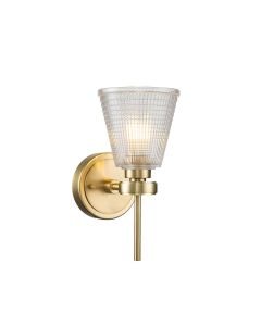 1 Light Wall Light - Brushed Brass
