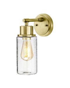 1 Light Wall Light - Brushed Brass