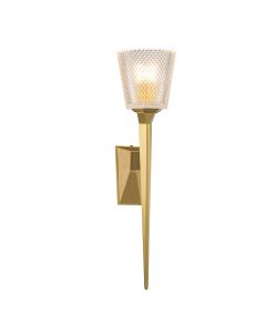 1 Light Wall Light - Brushed Brass