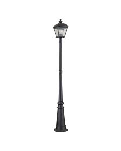 1 Light Large Lamp Post - Black