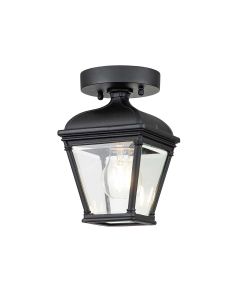 1 Light Porch Lantern - Black