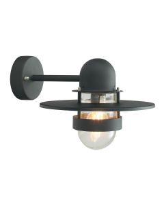1 Light Wall Lantern - Black
