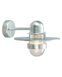 1 Light Wall Lantern - Galvanised