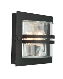 1 Light Wall Lantern - Black
