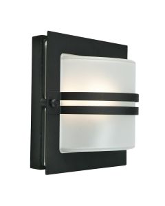 1 Light Wall Lantern - Black