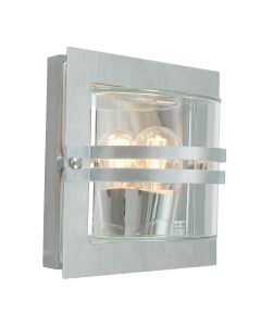 1 Light Wall Lantern - Galvanised