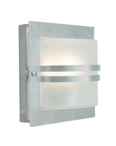 1 Light Wall Lantern - Galvanised