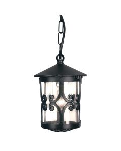 1 Light Chain Lantern - Black
