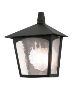 1 Light Flush Lantern - Black