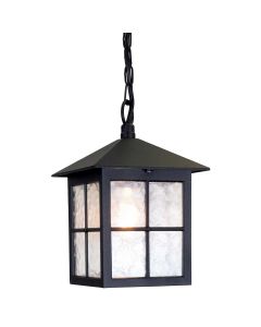 1 Light Chain Lantern - Black