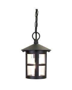 1 Light Chain Lantern - Black