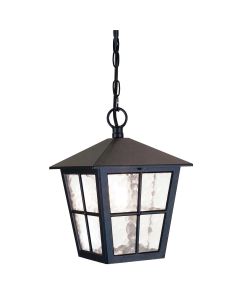 1 Light Chain Lantern - Black