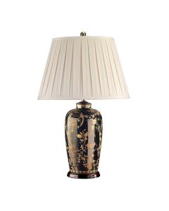 1 Light Table Lamp - Black And Gold