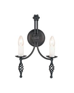 2 Light Wall Light - Black