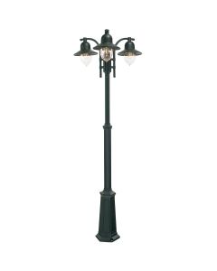 3 Light Triple Head Post - Black
