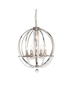 7 Light Chandelier - Polished Nickel