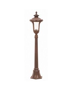 1 Light Small Pillar Lantern - Rusty Bronze Patina