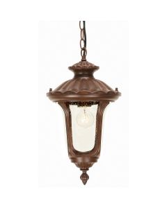 1 Light Small Chain Lantern - Rusty Bronze Patina