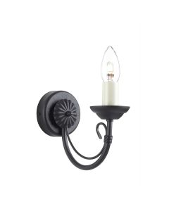 1 Light Wall Light - Black