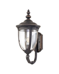 1 Light Medium Wall Lantern - Weathered Bronze