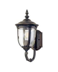1 Light Small Wall Lantern - Weathered Bronze