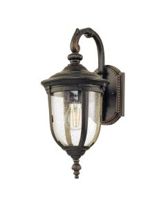 1 Light Small Wall Lantern - Weathered Bronze
