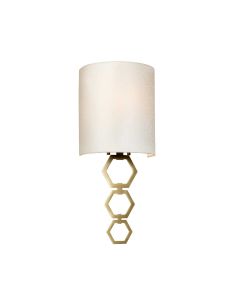 Small 1 Light Wall Light - Aged Brass