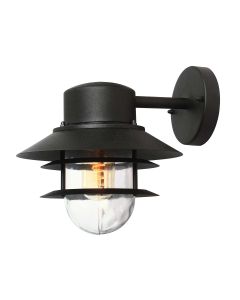 1 Light Wall Lantern - Black
