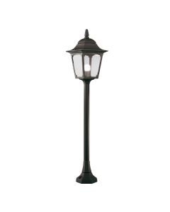 1 Light Pillar Lantern - Black