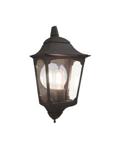 1 Light Half Lantern - Black