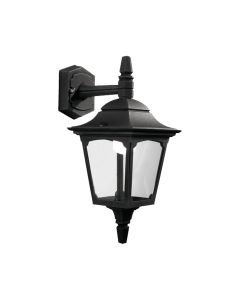 1 Light Mini Down Wall Lantern - Black