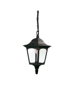 1 Light Mini Chain Lantern - Black